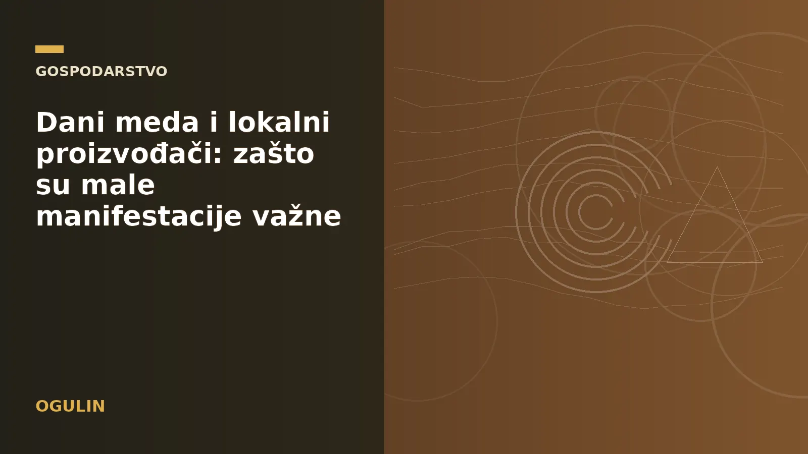 Dani meda i lokalni proizvođači: zašto su male manifestacije važne
