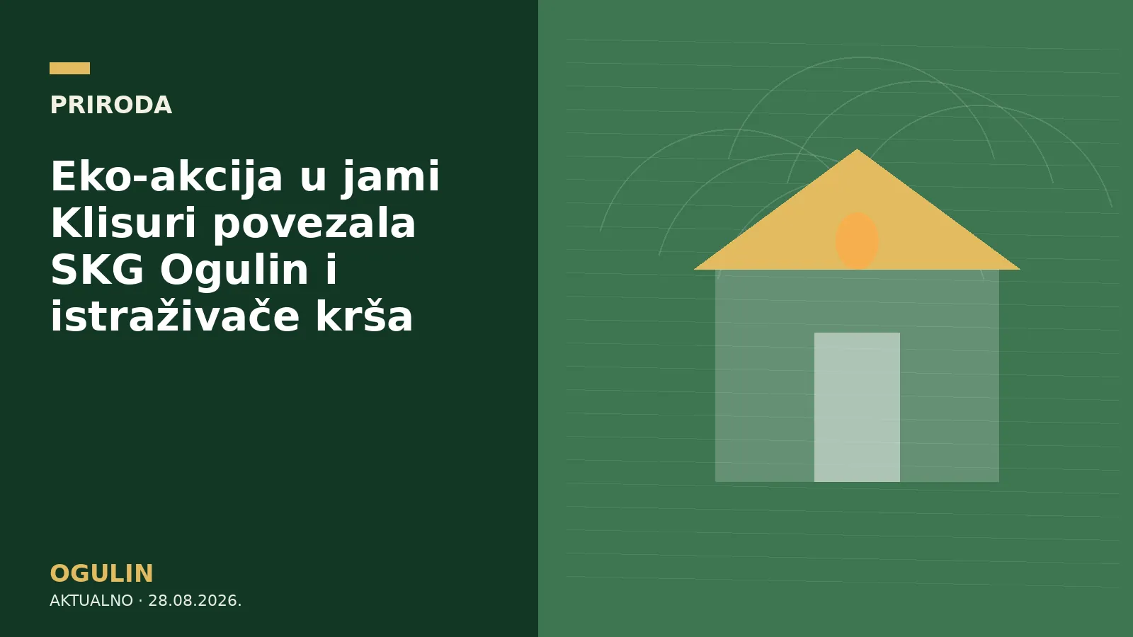Eko-akcija u jami Klisuri povezala SKG Ogulin i istraživače krša