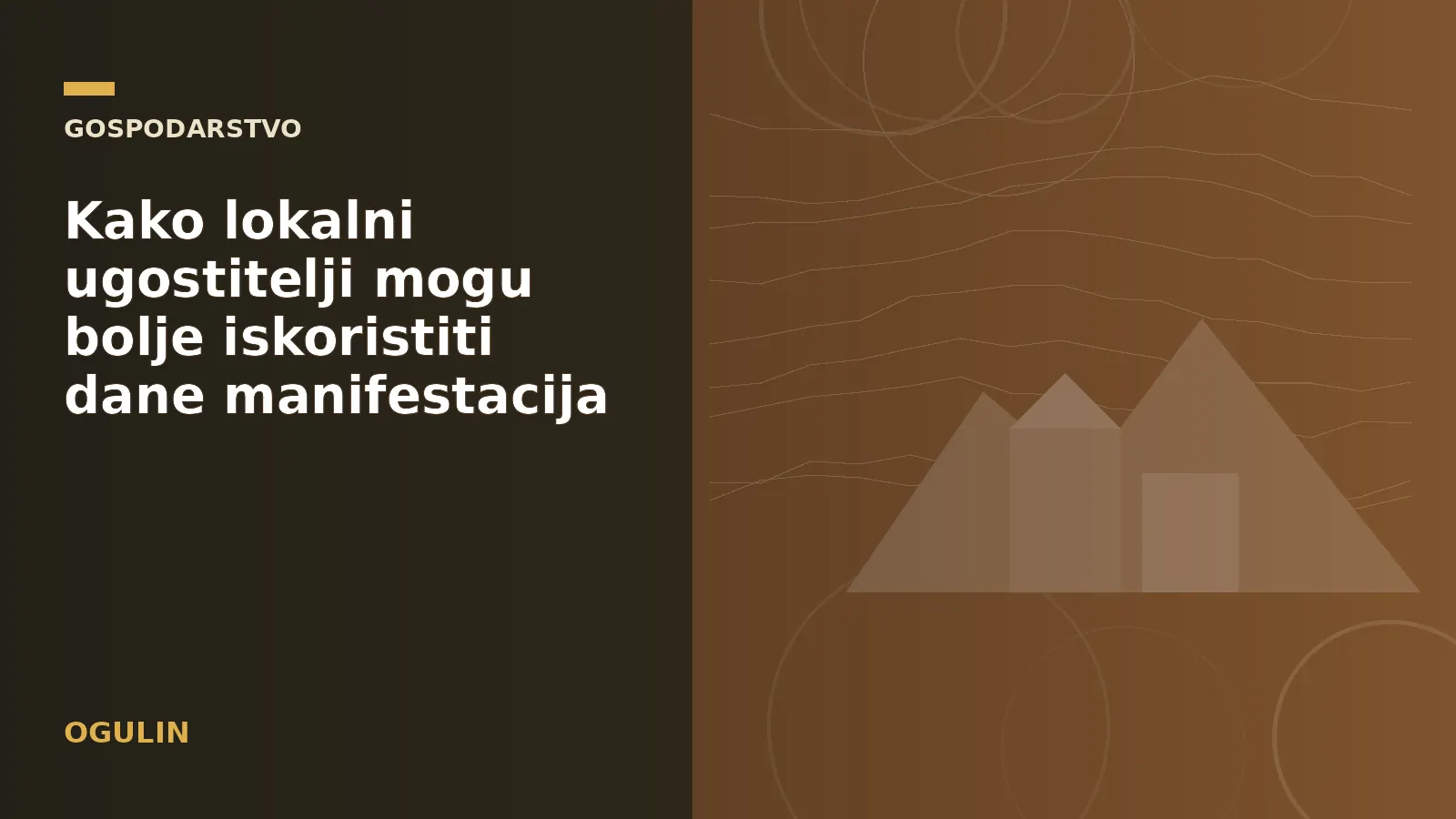Kako lokalni ugostitelji mogu bolje iskoristiti dane manifestacija