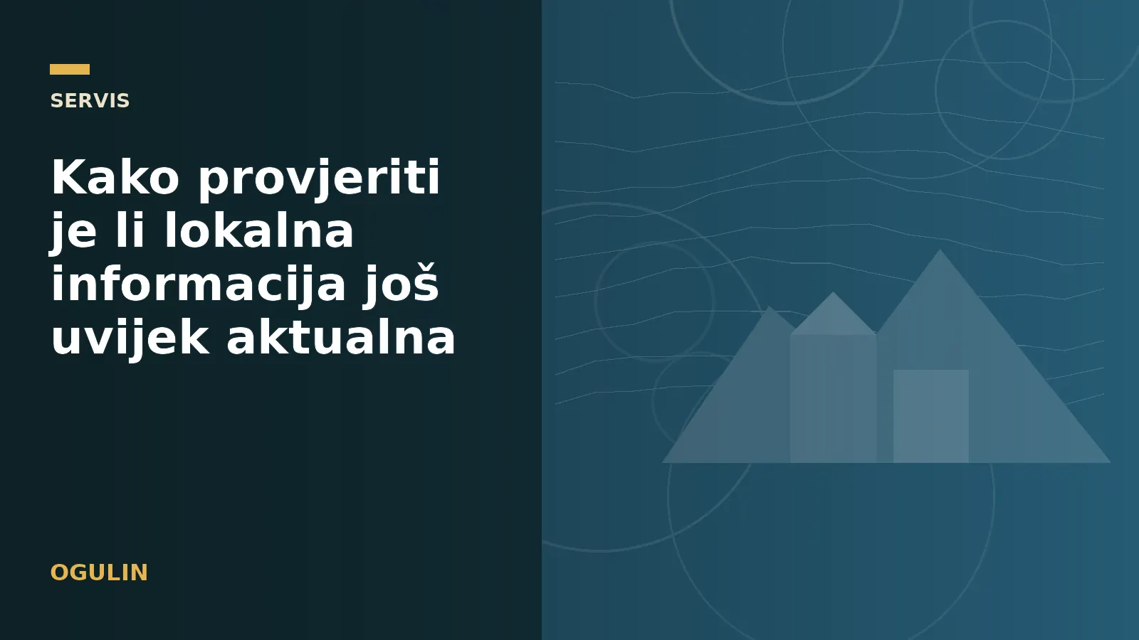 Kako provjeriti je li lokalna informacija još uvijek aktualna