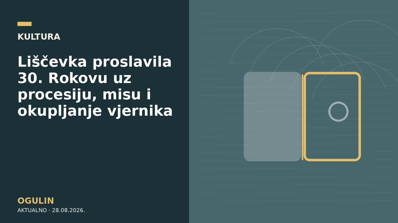 Liščevka proslavila 30. Rokovu uz procesiju, misu i okupljanje vjernika