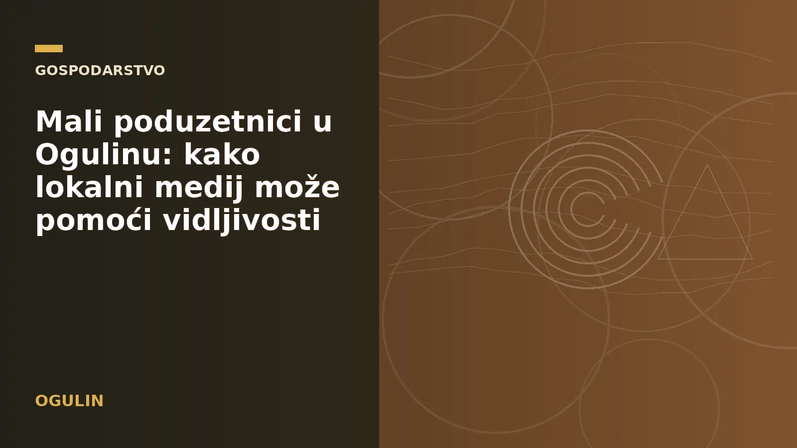 Mali poduzetnici u Ogulinu: kako lokalni medij može pomoći vidljivosti