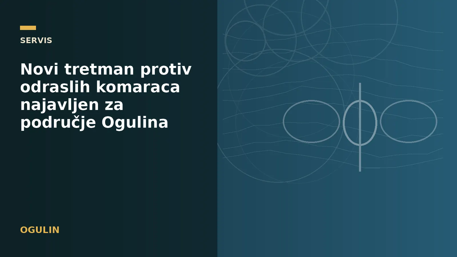 Novi tretman protiv odraslih komaraca najavljen za područje Ogulina