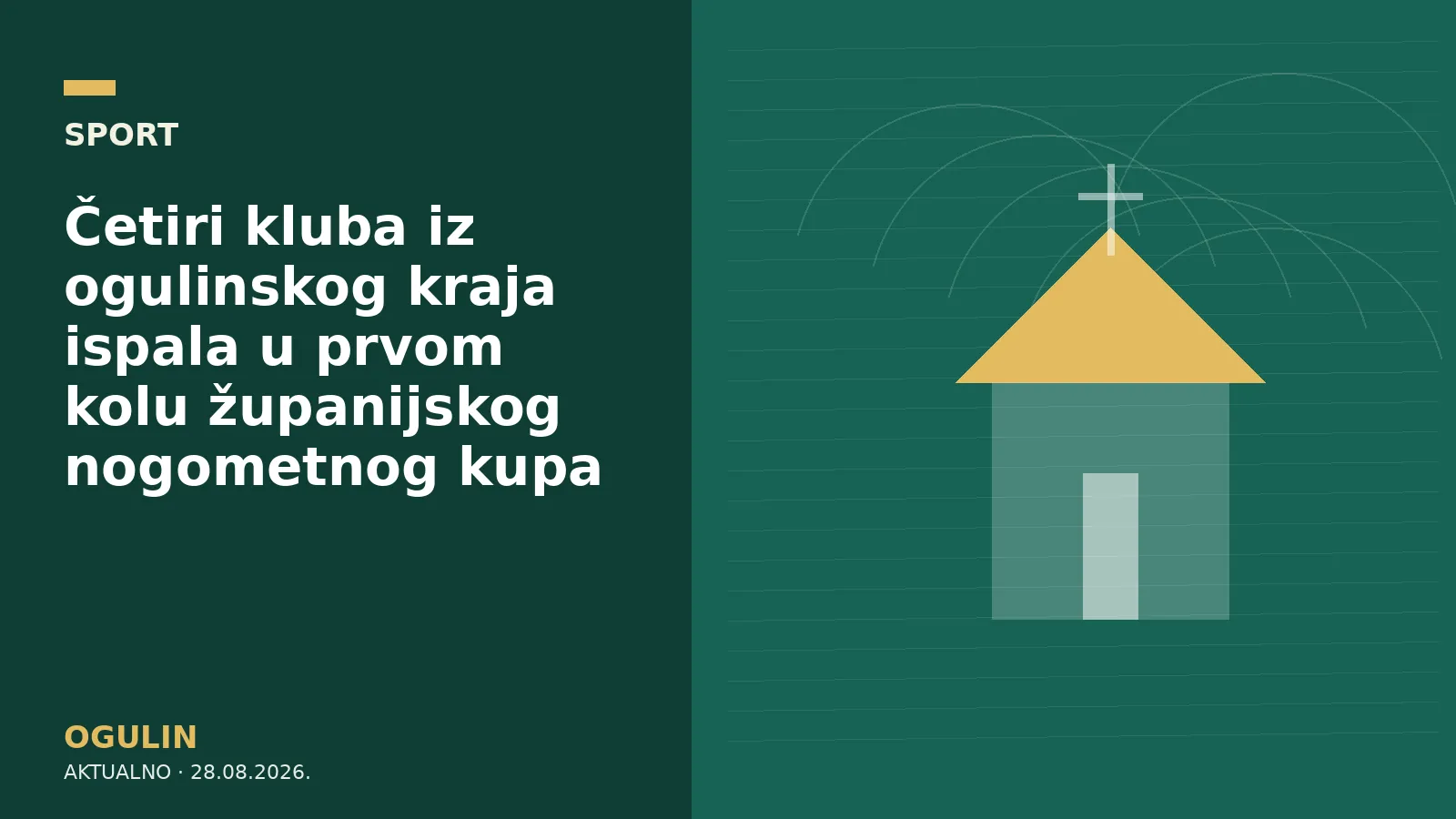 Četiri kluba iz ogulinskog kraja ispala u prvom kolu županijskog nogometnog kupa