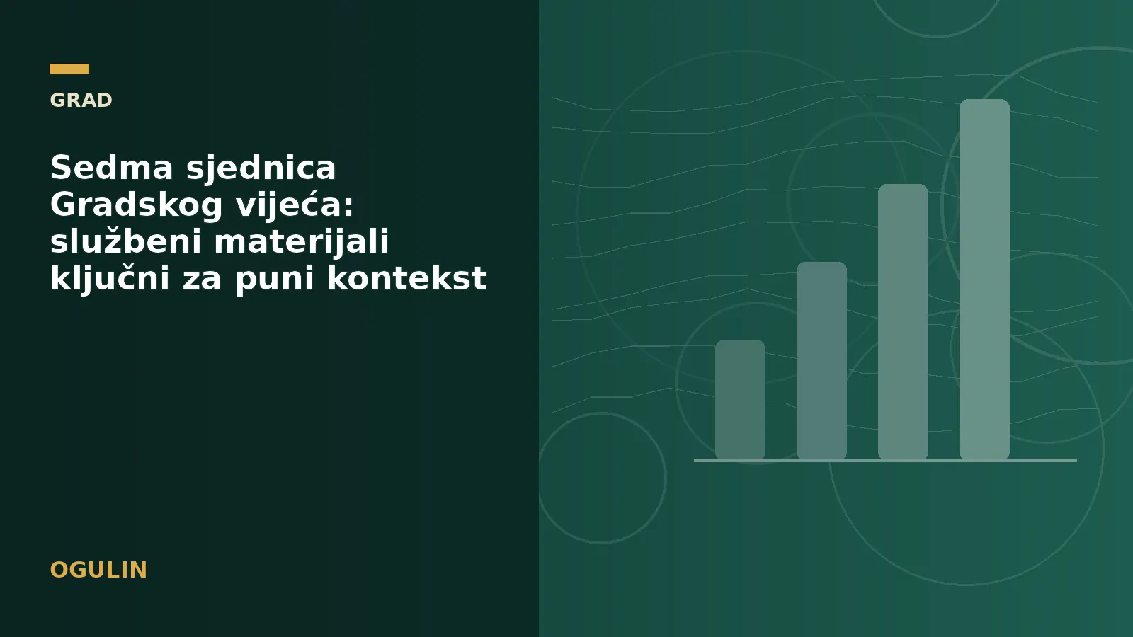 Sedma sjednica Gradskog vijeća: službeni materijali ključni za puni kontekst