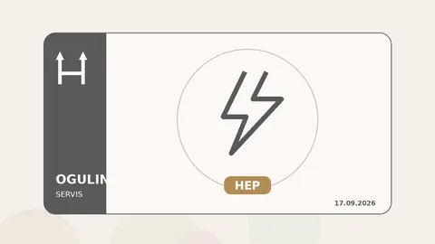 Ilustracija elektroenergetske mreže uz servisnu obavijest za ogulinsko područje.