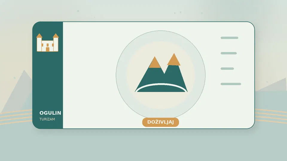 Ilustracija uz temu: Ogulin u jednom danu: prijedlog lagane gradske rute