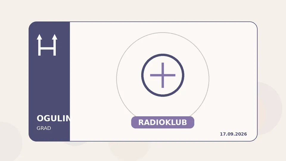 Ilustracija uz vijest o priznanju Radioklubu Ogulin za 50 godina rada.